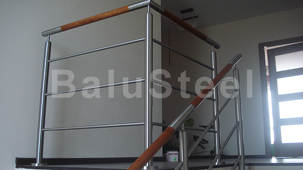 balustrada z drewnem railing szklo modern glass wood stainless steel 58 balustrady barierki dąb
