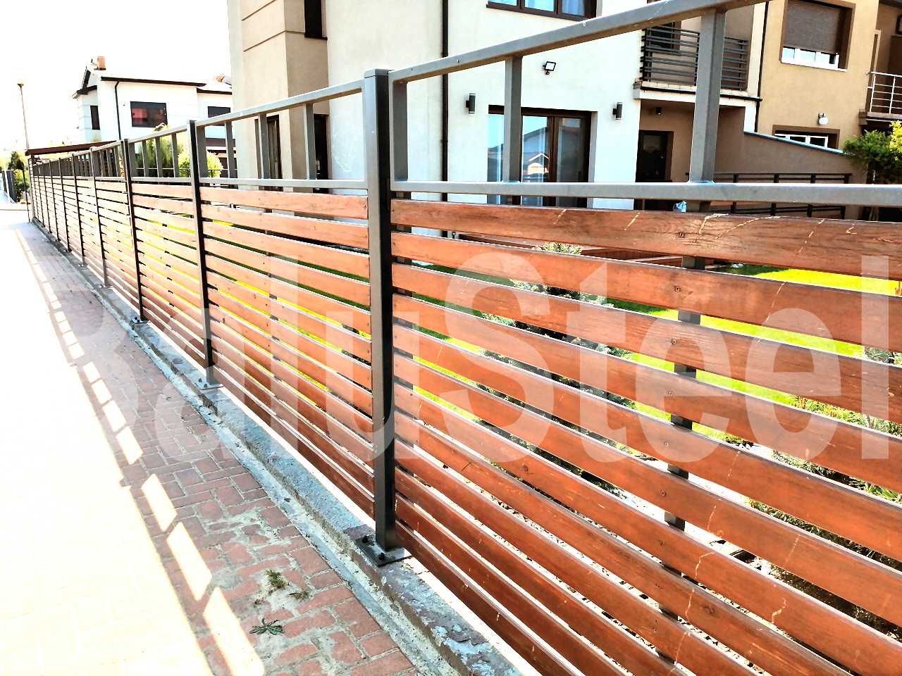 Ogrodzenia ogrodzenie plot fence nowoczesne ogrodzenie ogrodzenie panelowe ogrodzenie aluminiowe ogrodzenie alu brama furtka brama przesuwna deska kompozyt