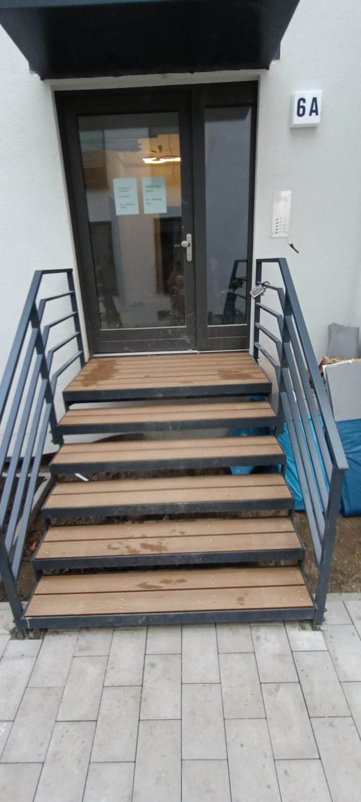 schody zewnętrzne, drewniane schody