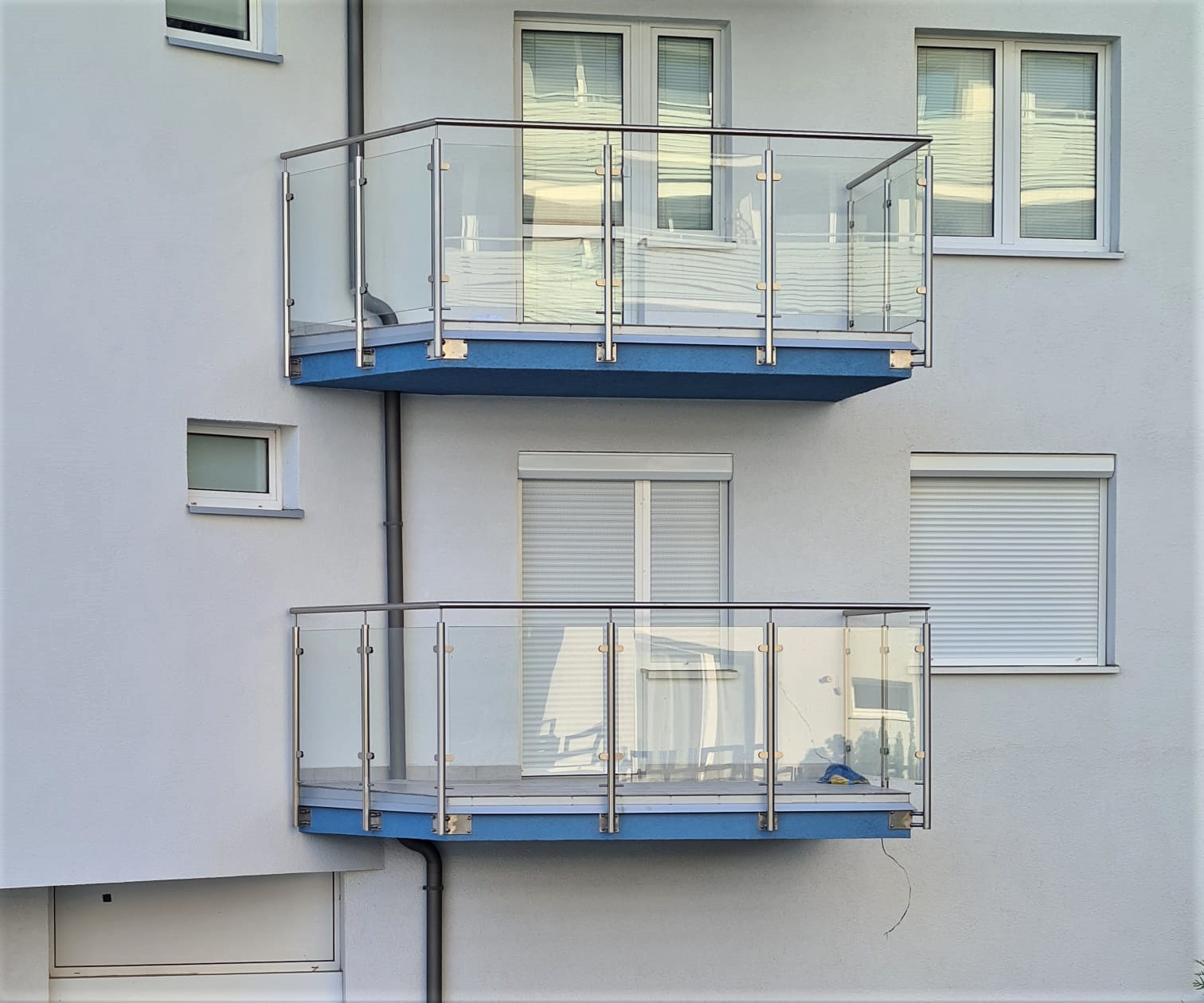szklane balustrady balkonowe