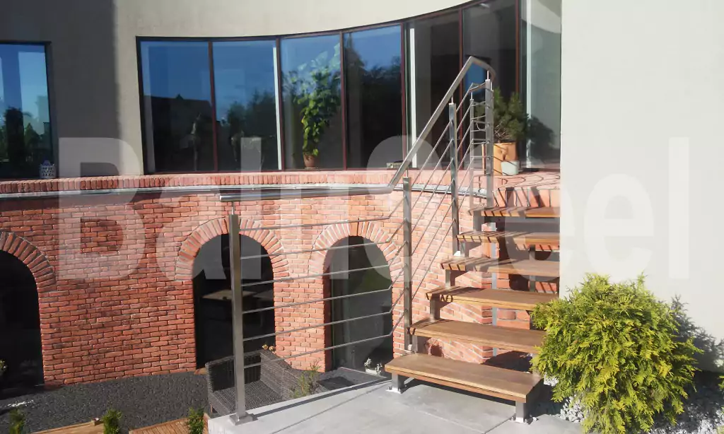 Schody zewnętrzne - balustrady schodowe 25