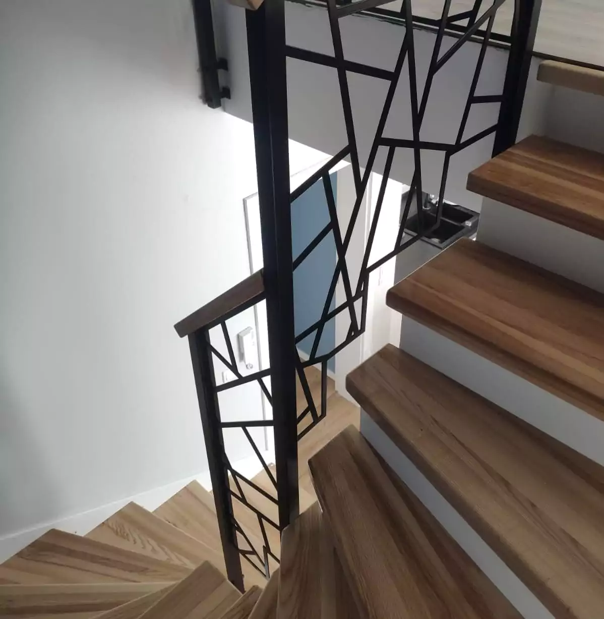 balustrada z drewnem railing szklo modern glass wood stainless steel balustrady barierki dąb
