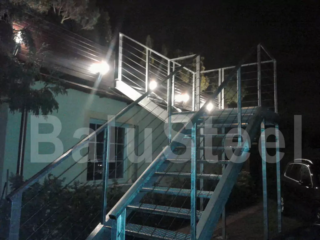 Schody zewnętrzne - balustrada schodowa Poznań