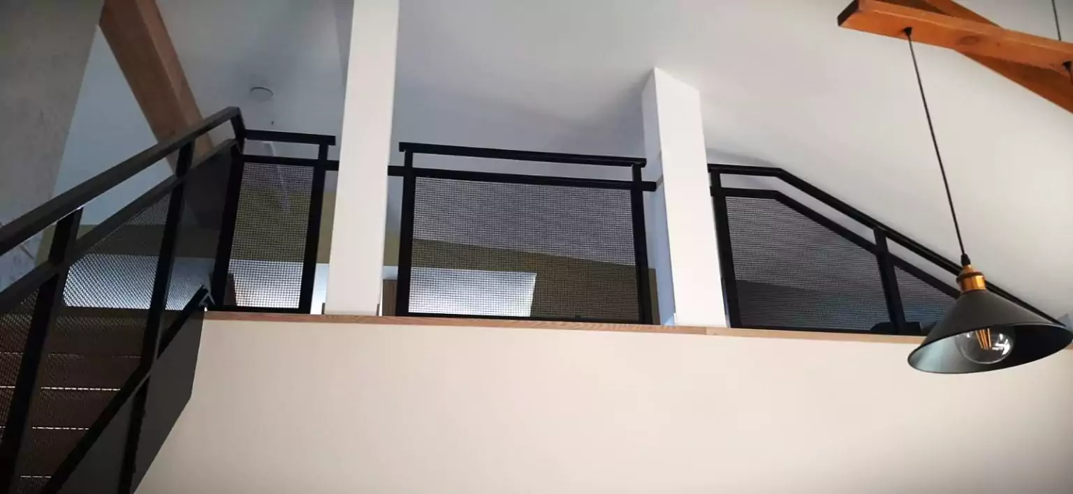 balustrada malowana proszkowo