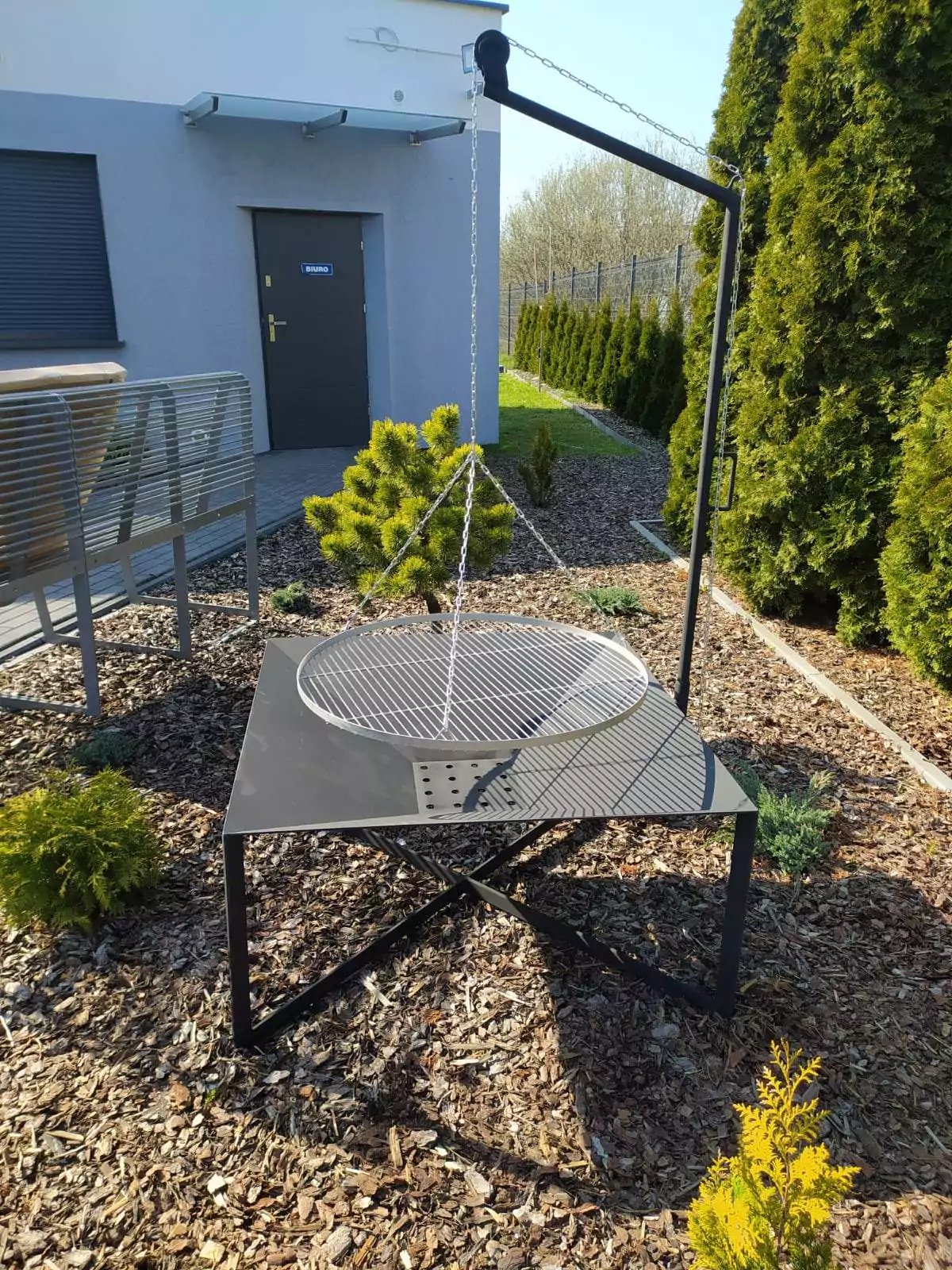 paleniskoz rusztem, palenisko ogrodowe palenisko na ognisko paleniska ogrodowe palenisko do ogniska