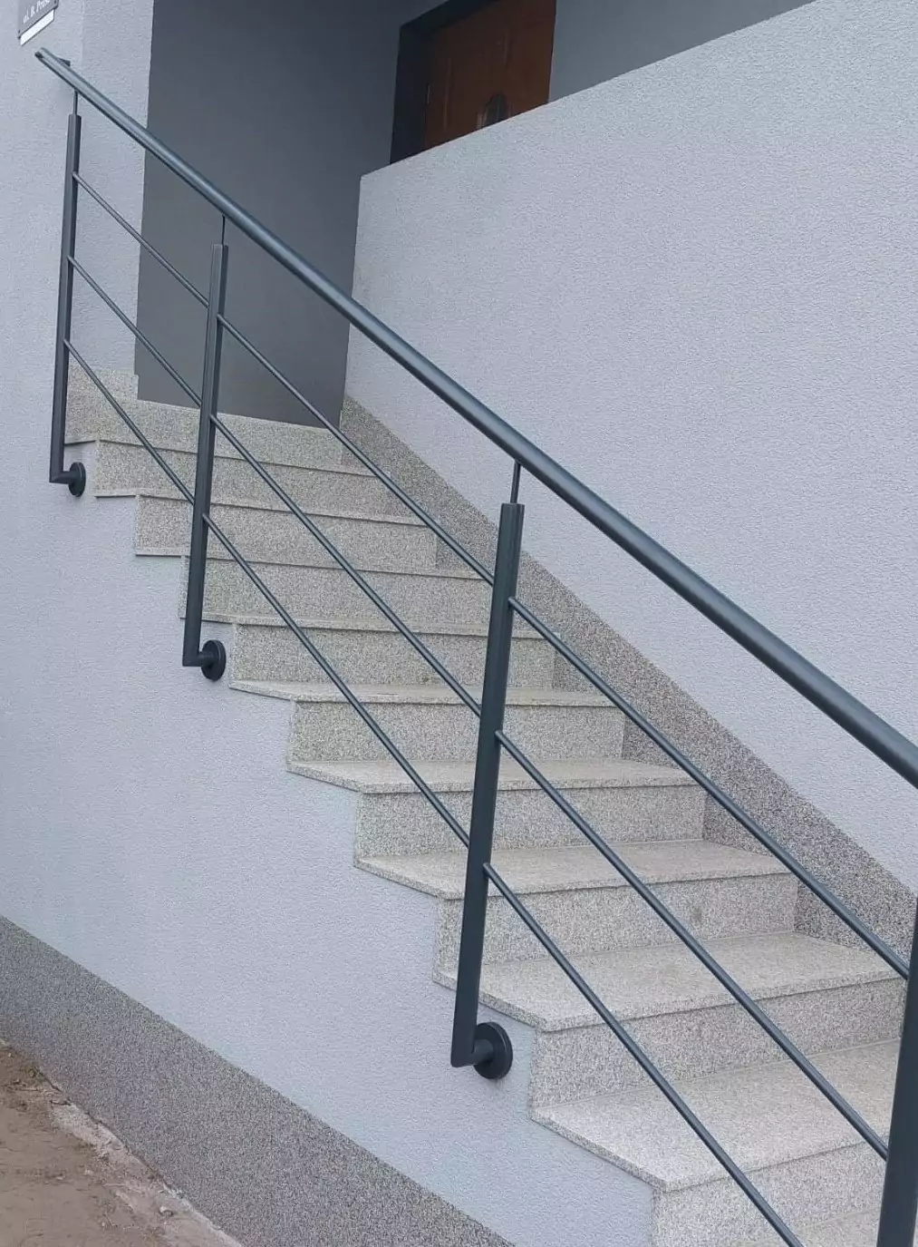 balustrada, balustrada malowana, balustrada malowana proszkowo