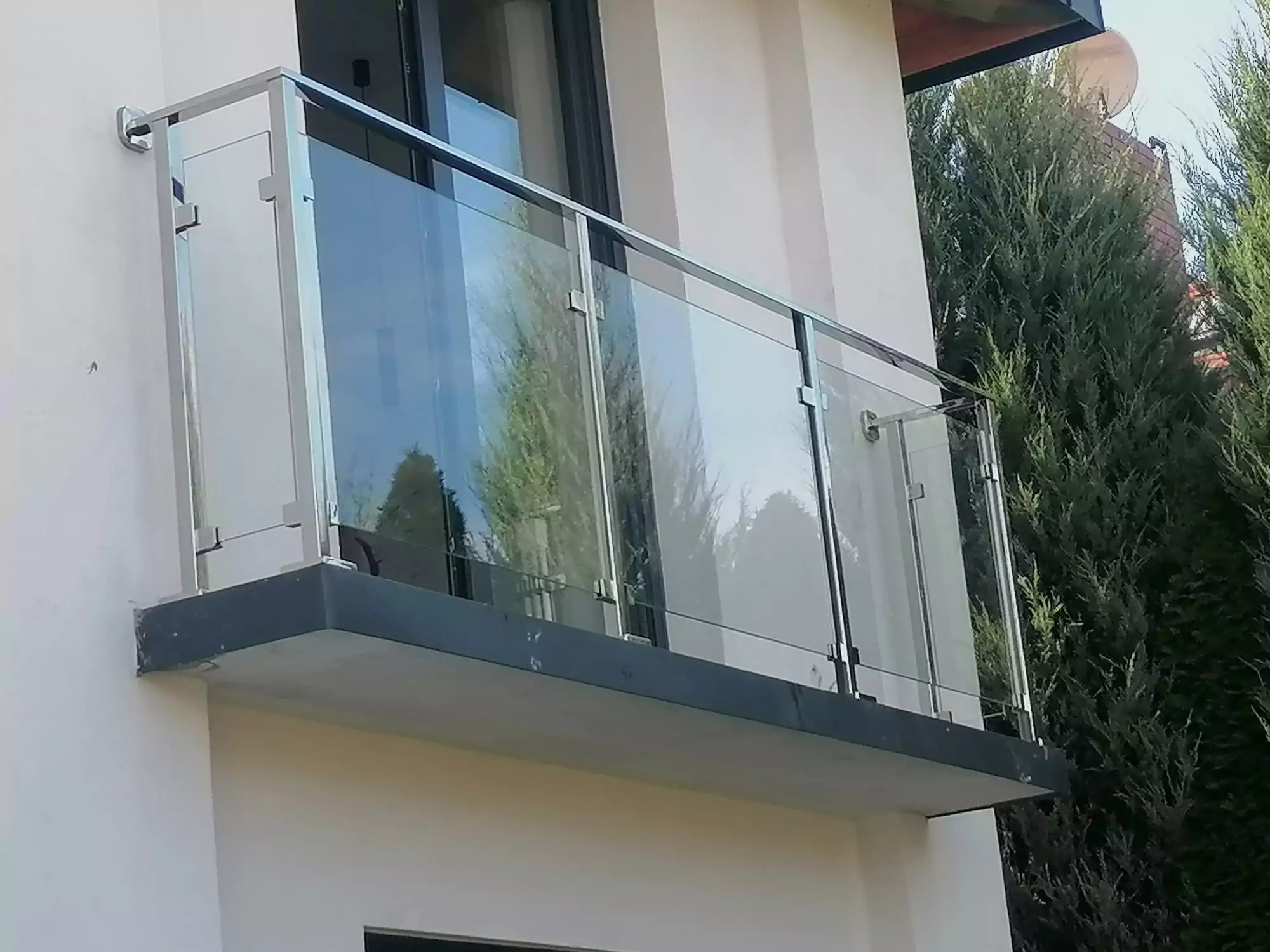 balustrada, balustrada szklana, balustrada ze szkłem