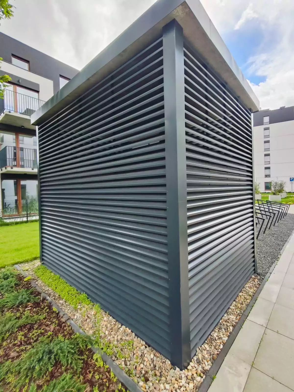 Zabudowa czerpni, zabudowa, wiata