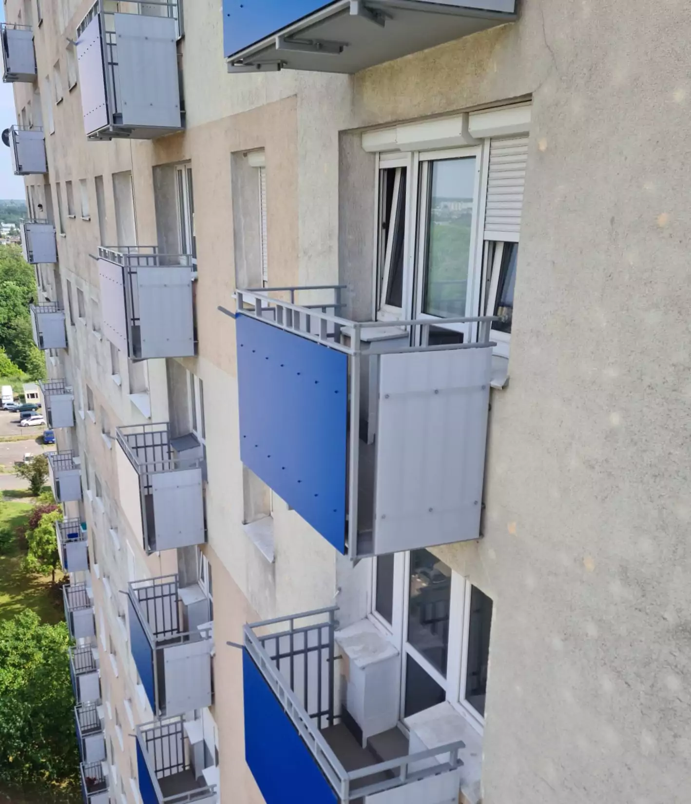 Balustrada balkonowa z płyty HPL