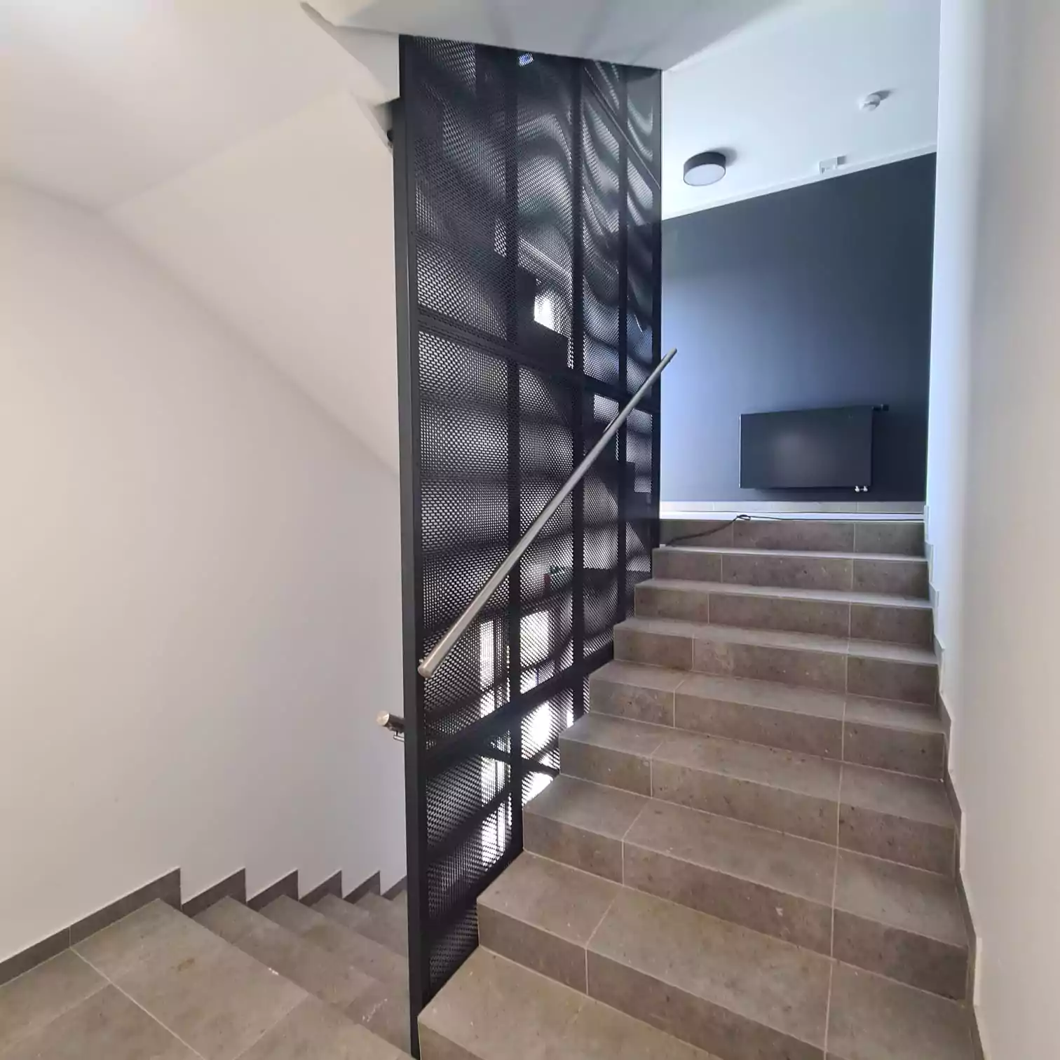 Balustrada z blachy perforowanej